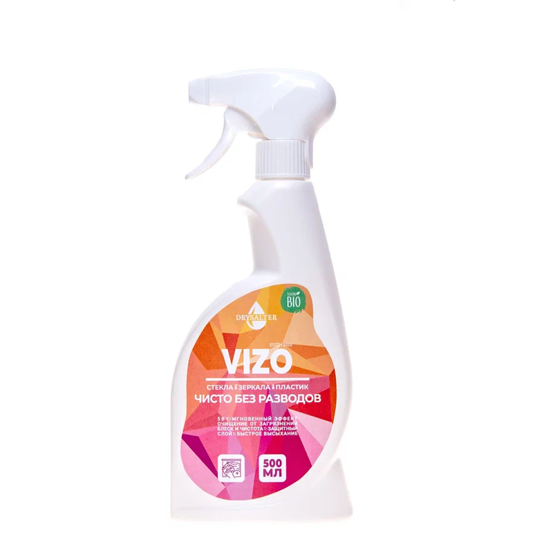 Стеклоочиститель для стекол и зеркал VIZO Стеклоочиститель для стекол и зеркал VIZO, 500мл. — изображение 1