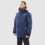 Зимняя куртка-парка Brodeks KW 215, синий с опушкой — изображение 4