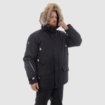 Зимняя куртка-парка Brodeks KW 204, черный с опушкой — изображение 2