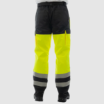 Летние сигнальные брюки Brodeks KS 313, желтый/черный — изображение 3