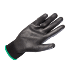 Перчатки полиэфирные с полиуретановым покрытием Jeta Safety JP011B чёрные — изображение 2