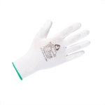 Перчатки полиэфирные с 1/2 полиуретановым покрытием Jeta Safety JP011W белые