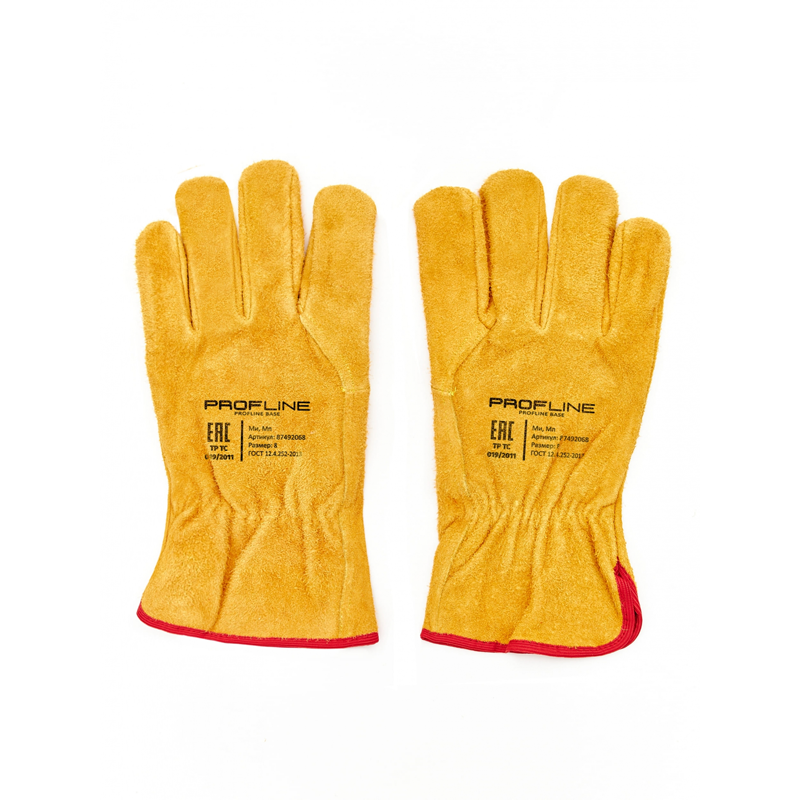 3 Перчатки спилковые утепленные PROFLINE BASE Winter — изображение 1
