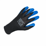 Перчатки нейлоновые с 1/2 текстурированным латексным покрытием Scaffa Grip L1350-BLK/B-10 — изображение 2