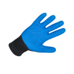 Перчатки нейлоновые с 1/2 текстурированным латексным покрытием Scaffa Grip L1350-BLK/B-10 — изображение 3