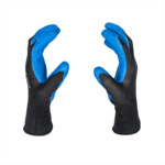 Перчатки нейлоновые с 1/2 текстурированным латексным покрытием Scaffa Grip L1350-BLK/B-10 — изображение 4