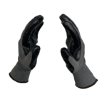 Перчатки нейлоновые с 1/2 нитриловым покрытием Scaffa Старт NY1350-G/BLK-10 — изображение 4