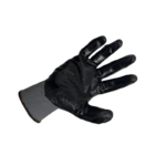 Перчатки нейлоновые с 1/2 нитриловым покрытием Scaffa Старт NY1350-G/BLK-10 — изображение 3