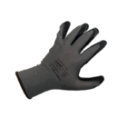 Перчатки нейлоновые с 1/2 нитриловым покрытием Scaffa Старт NY1350-G/BLK-10 — изображение 2