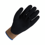 Перчатки полиэфирные утеплённые с 3/4 губчатым латексным покрытием Jeta Safety JLW-201 — изображение 4