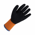 Перчатки акриловые утеплённые с 1/2 рельефным латексным покрытием Jeta Safety JLW-301 — изображение 3