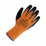 Перчатки акриловые утеплённые с 1/2 рельефным латексным покрытием Jeta Safety JLW-301
