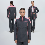 Куртка женская ProfLineSpecialist (тк.Смесовая,240), серый/розовый