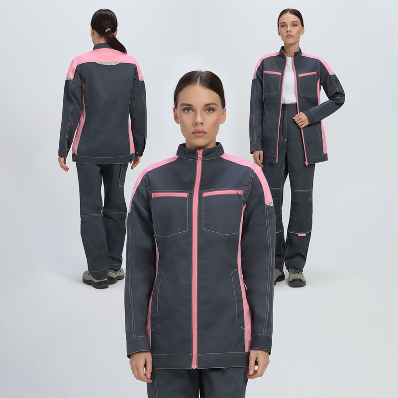 Куртка женская ProfLineSpecialist (тк.Смесовая,240), серый/розовый